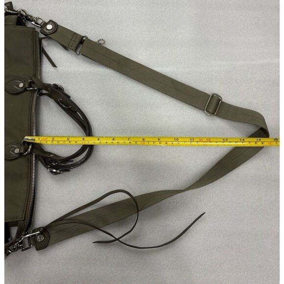 MZ Wallace Andie Bedford Crossbody Satchel Tote Bag in Sage - Picture 8 of 11